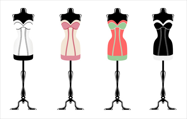 corset féminin avec mannequin
 - Vecteur, image