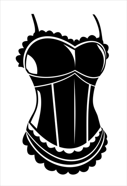 female corset background - Vector, Imagen