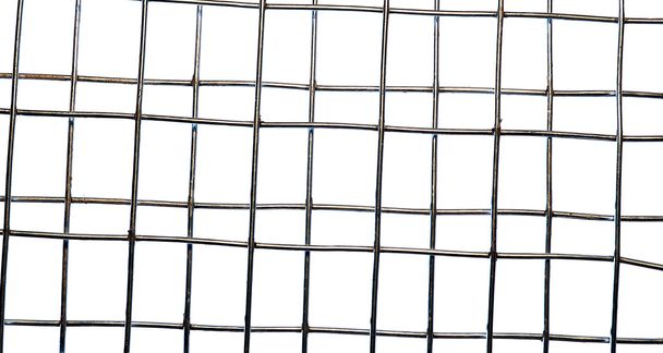 Фон текстуры металлических ячеек сетки изолированы
 - Фото, изображение