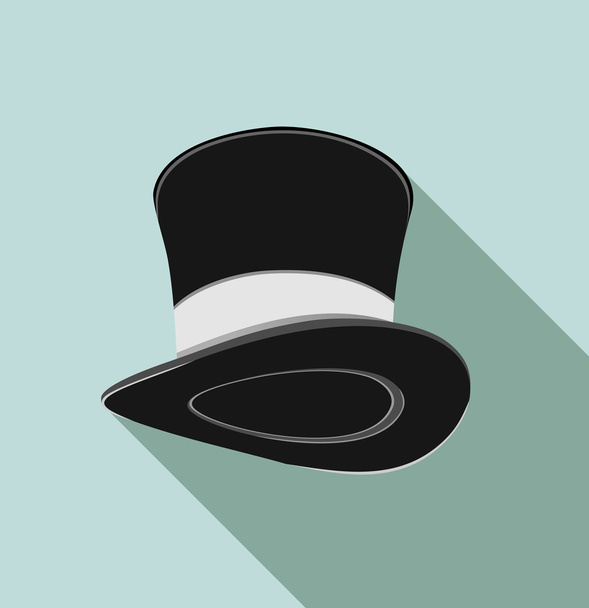 black top hat background - Vector, afbeelding