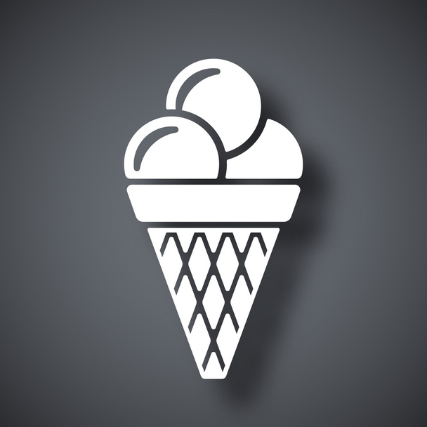 アイスクリームアイコン - ベクター画像