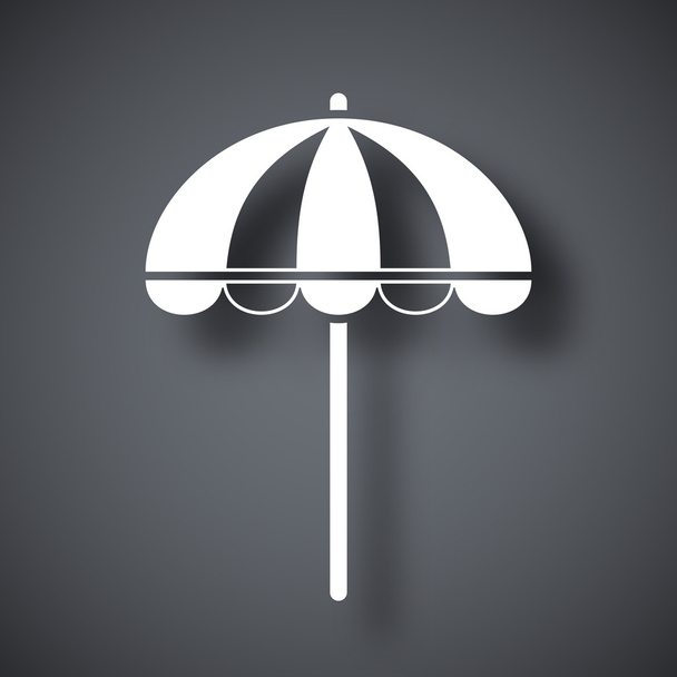 Icona ombrellone da spiaggia - Vettoriali, immagini