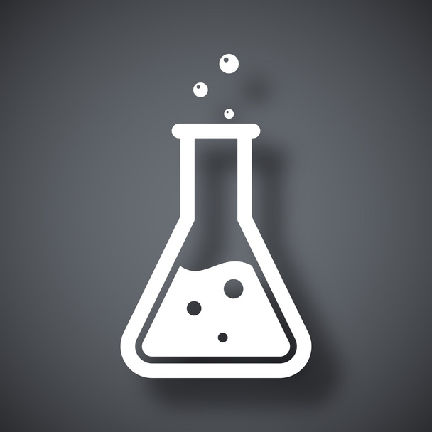 lab flask icon - Vector, Image