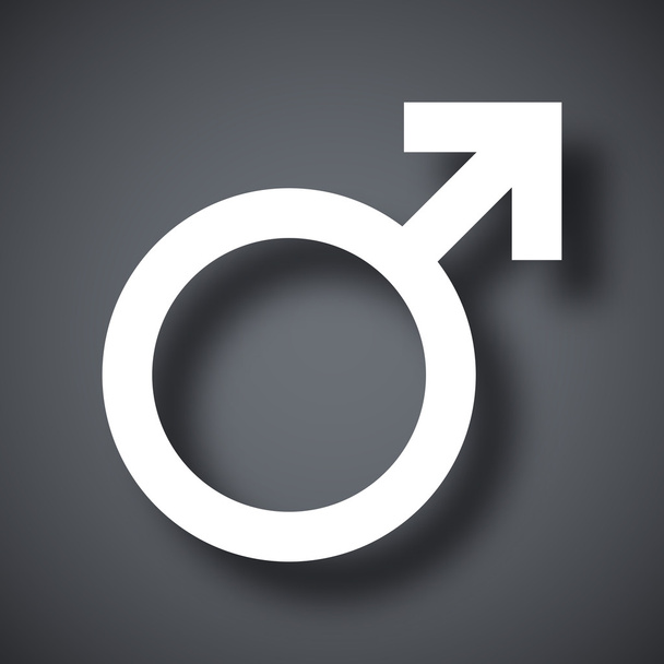 male sex symbol - Vektor, Bild