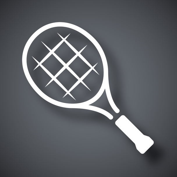 tennis racket icon - Vector, Image
