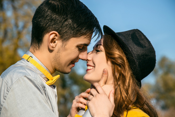 Young couple in love outdoor - Valokuva, kuva