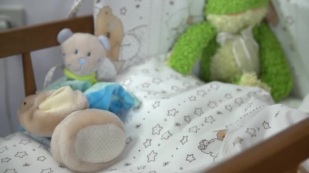 Mother imagining  baby in cradle - Footage, Video