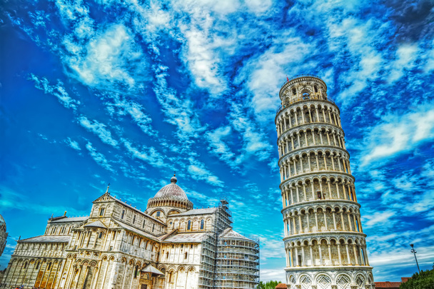 Dünya ünlü Piazza dei Miracoli Pisa - Fotoğraf, Görsel