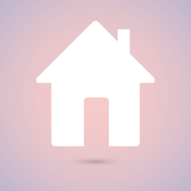 House flat design icon - Vektör, Görsel