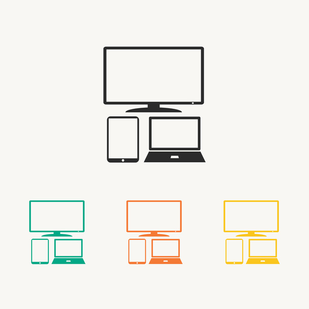 Set of electronic devices - Vector, afbeelding