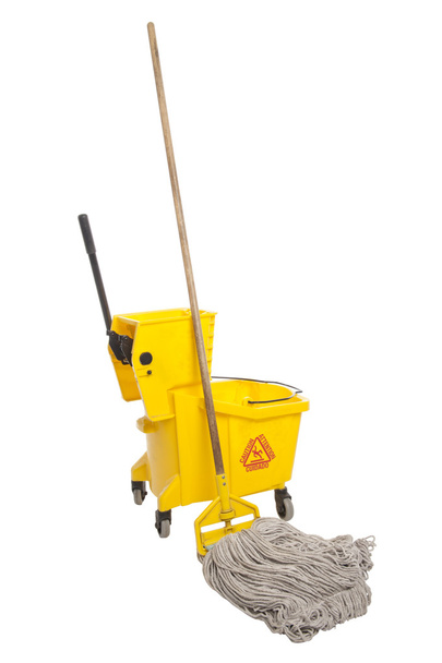 Industrial Mop and bucket - Photo, Image