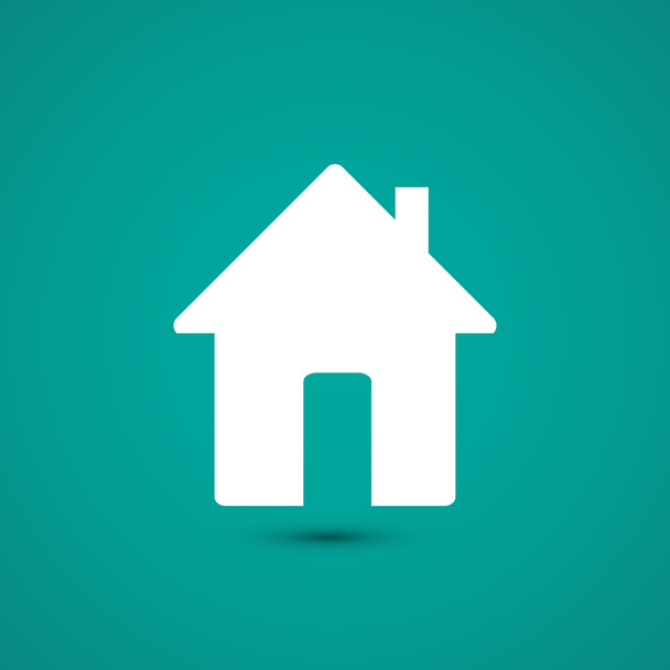 House flat design icon - Vektor, obrázek