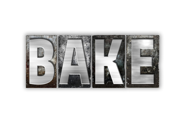 Bake Concept Isolated Metal Letterpress Type - Photo, Image