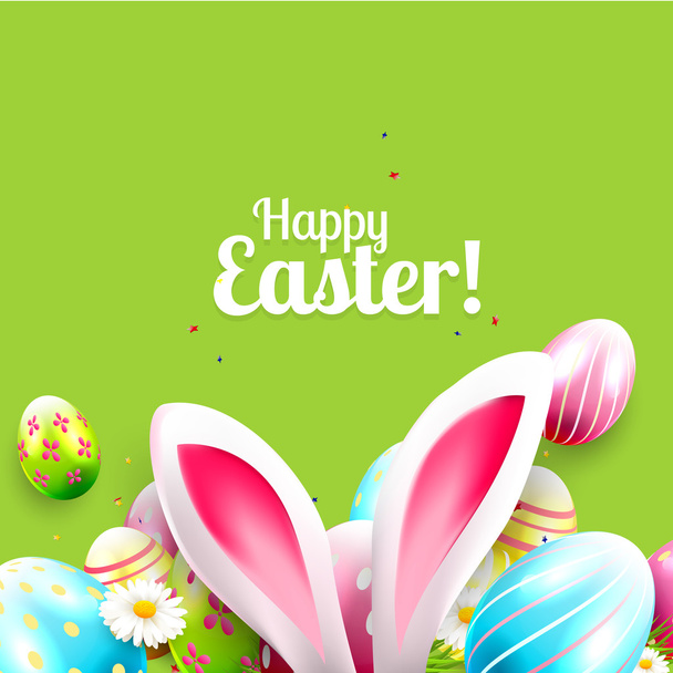 Easter greeting card - Wektor, obraz
