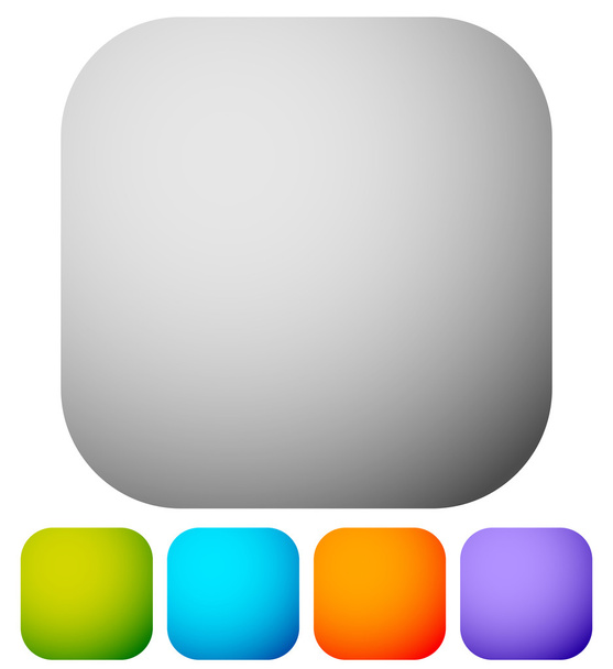 Rounded squares set - Vector, imagen
