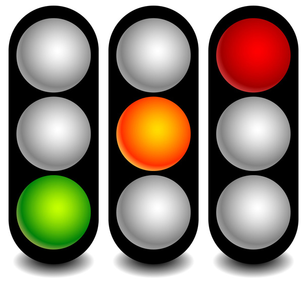 traffic lights, lamps, semaphores - Vector, Image