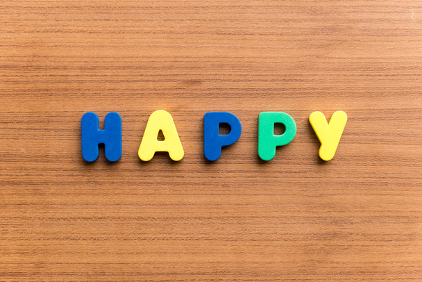 happy colorful word - Photo, Image