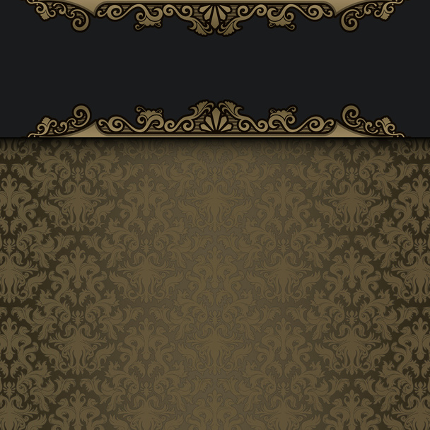 Decorative background with gold pattern. - Foto, imagen