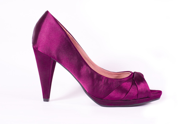 Silk purple shoes - Photo, Image
