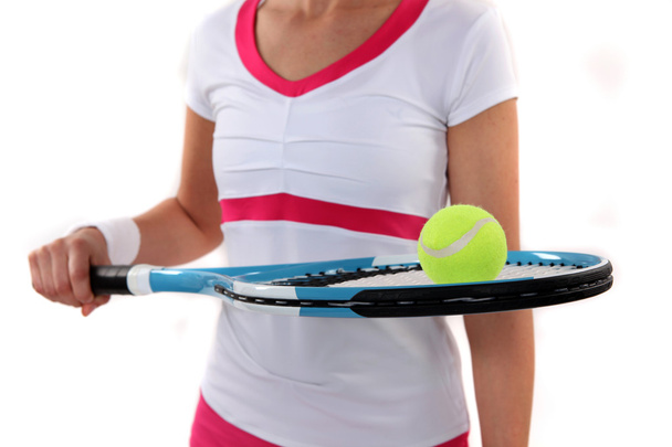 Cropped female tennis player - Foto, afbeelding