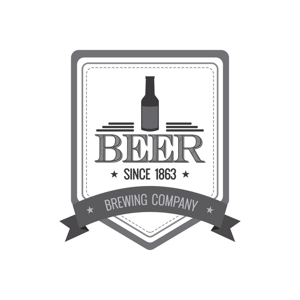 Isolated Beer label - Vecteur, image