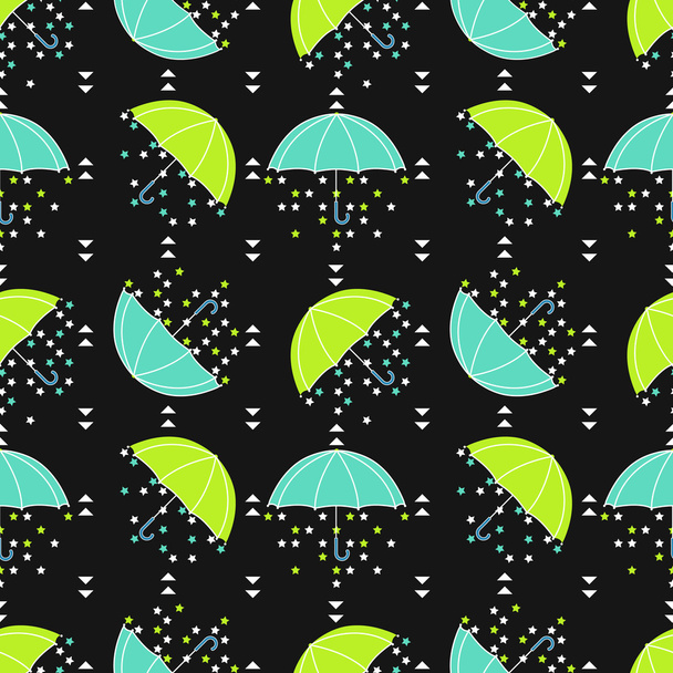 Seamless umbrella pattern - Vector, Imagen