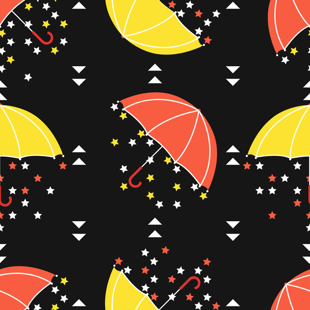Seamless umbrella pattern - Vektor, obrázek