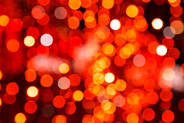 Colorful festive bokeh background of city lights - Фото, изображение