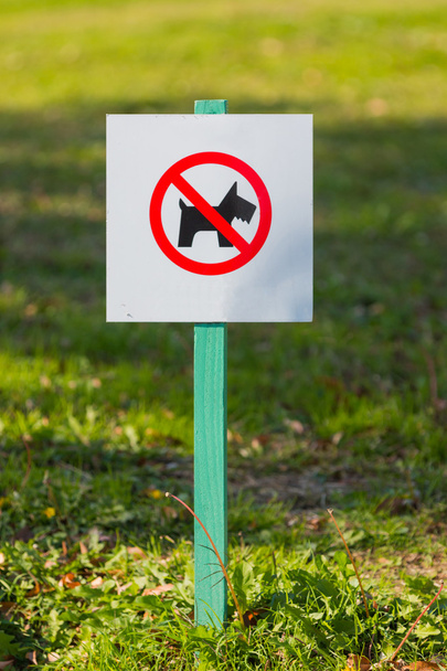 Köpek yok, Park tabelasını. - Fotoğraf, Görsel