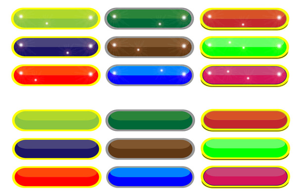 Color Botones vacíos
 - Vector, Imagen