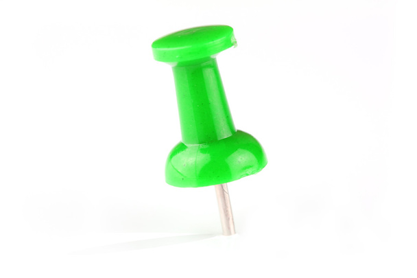 Green pushpin - Photo, Image