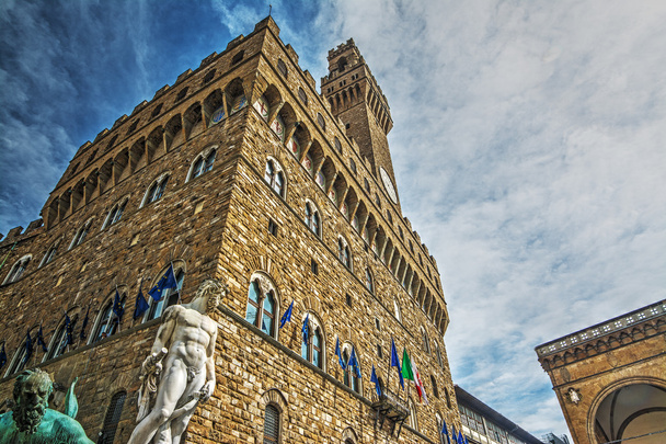 Piazza della Signoria in Florence - Фото, изображение