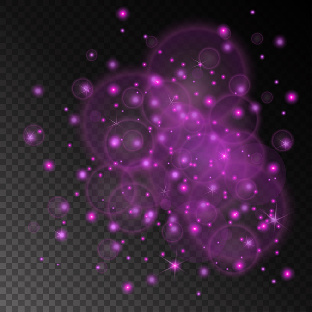 Векторні фіолетові вогні концепції абстрактні на прозорому фоні шахової дошки. Розкішний дизайн. Векторні ілюстрації
 - Вектор, зображення