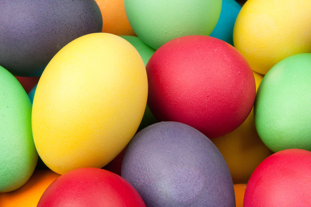 color eggs for holiday easter, background - Foto, afbeelding