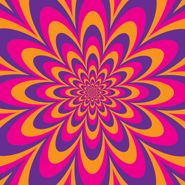  Infinite Flower in Magenta, Purple and Orange - Vector, Image