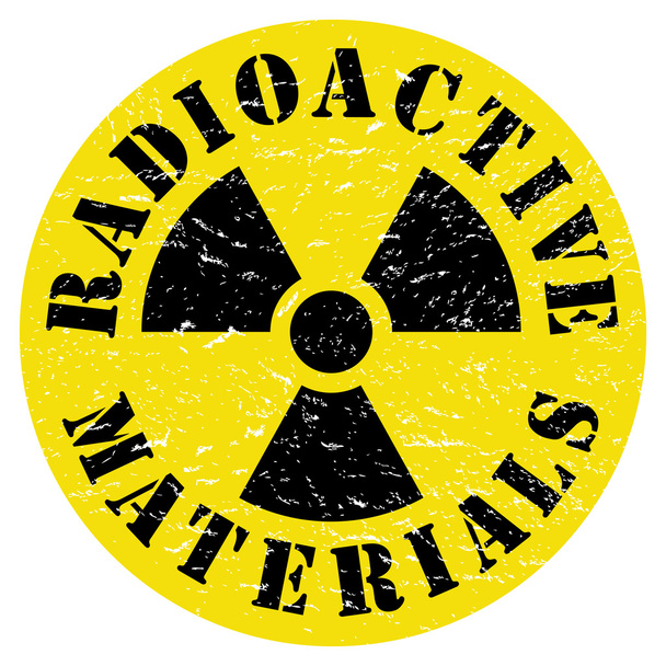 Radyoaktif malzemeler işareti - Vektör, Görsel