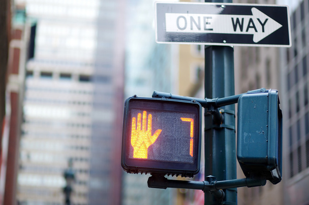 Don't walk  traffic sign - Фото, изображение