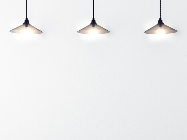 three ceiling lamps - Foto, imagen