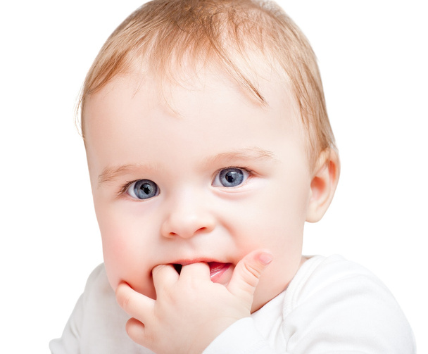 Portrait of blue-eyed baby - Fotografie, Obrázek