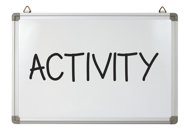 Activity word on whiteboard - Photo, Image