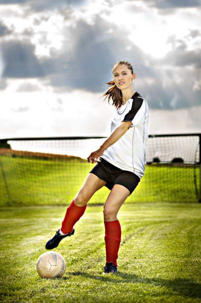 Fußball-Mädchen - Foto, Bild