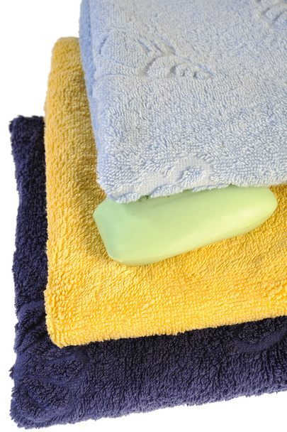 Jabón y toallas
 - Foto, Imagen
