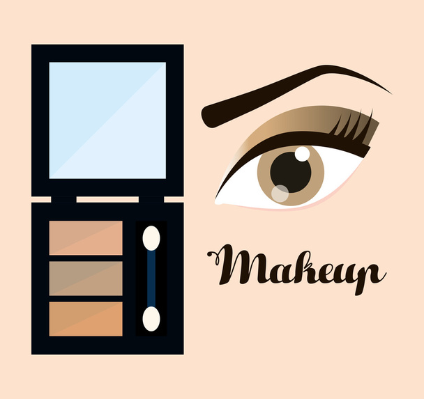 Maquillaje para mujer y cosméticos
 - Vector, Imagen