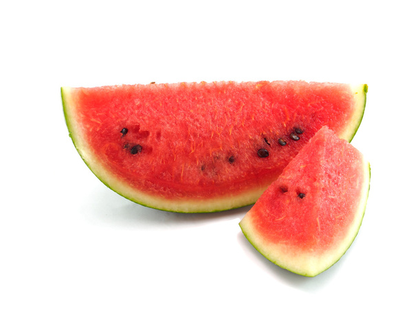 Wassermelonenscheibe frisch oder isoliert - Foto, Bild