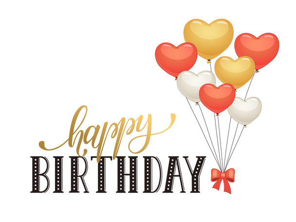Happy Birthday card - Vector, imagen
