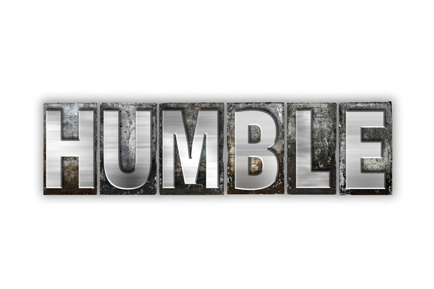 Humble Concept Isolated Metal Letterpress Type - Photo, Image