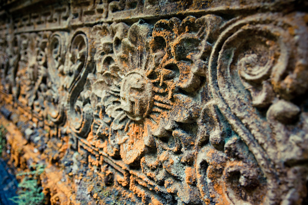 Bali architektura - ściana ze swastyką - Zdjęcie, obraz