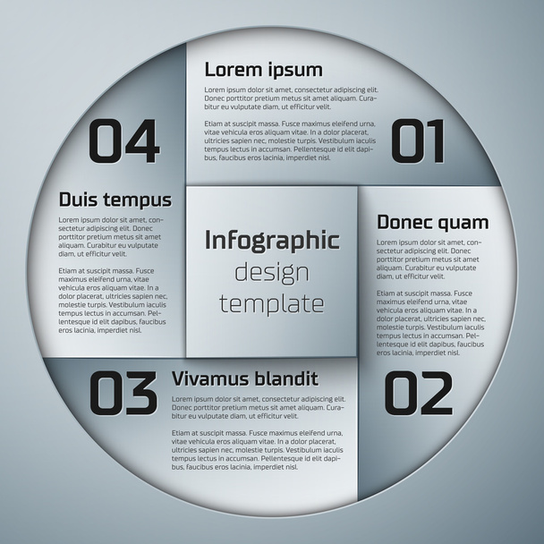 Modern infografikai tervezési sablon - Vektor, kép