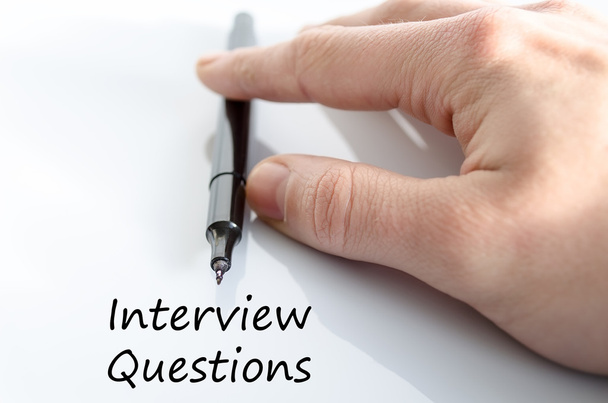 Interview questions text concept - Photo, Image