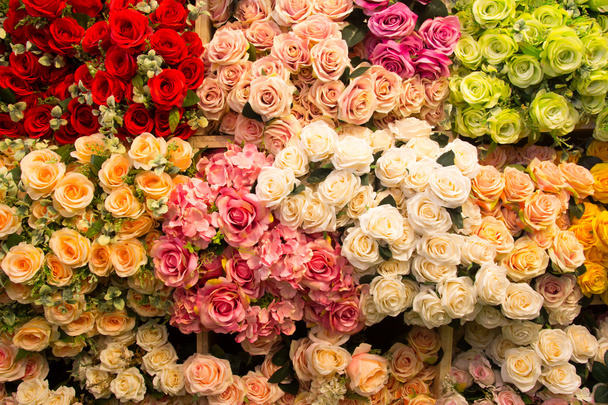  afbeelding van de achtergrond mooie kleurrijke rozen - Foto, afbeelding
